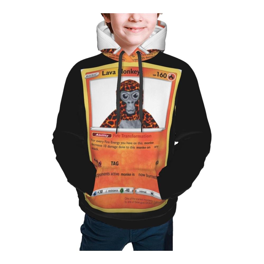 Lustige 3D-Druck-Hoodies für Mädchen und Jungen Gorilla Games Tag Unisex Funny Graphic Pullover Hooded Sweatshirt coole Geschenkidee für Kinder und Jugendliche – Bild 6