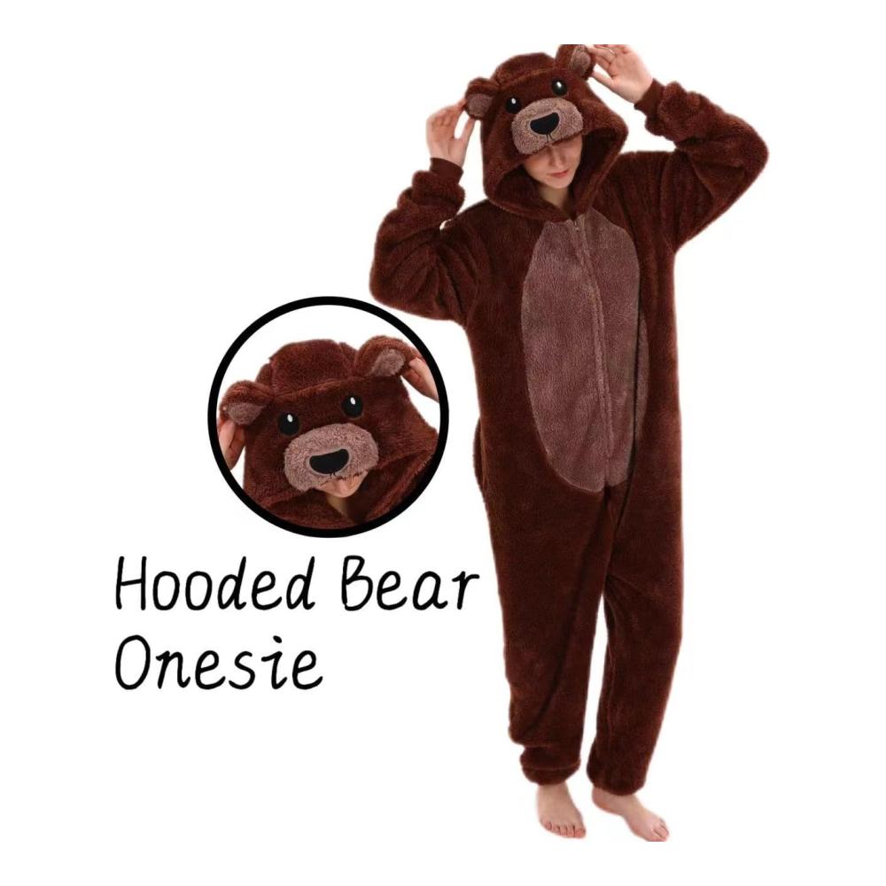 COSUSKET Snug Fit Unisex Adult Onesie Pajamas Flannel Cosplay Animal One Piece Halloween Kostüm Schlafanzug Homewear für Erwachsene – Bild 2