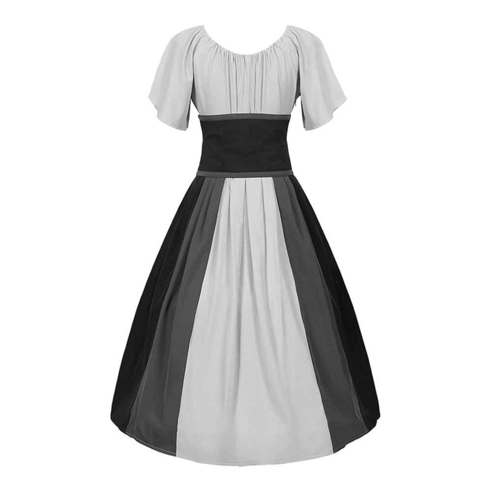 Frauen Gothic Kleid Mode Vintage Steampunk Kleider für Damen Retro Goth Punk Kostüme Outfit für Halloween Frauen Gothic Mode Kleidung – Bild 4