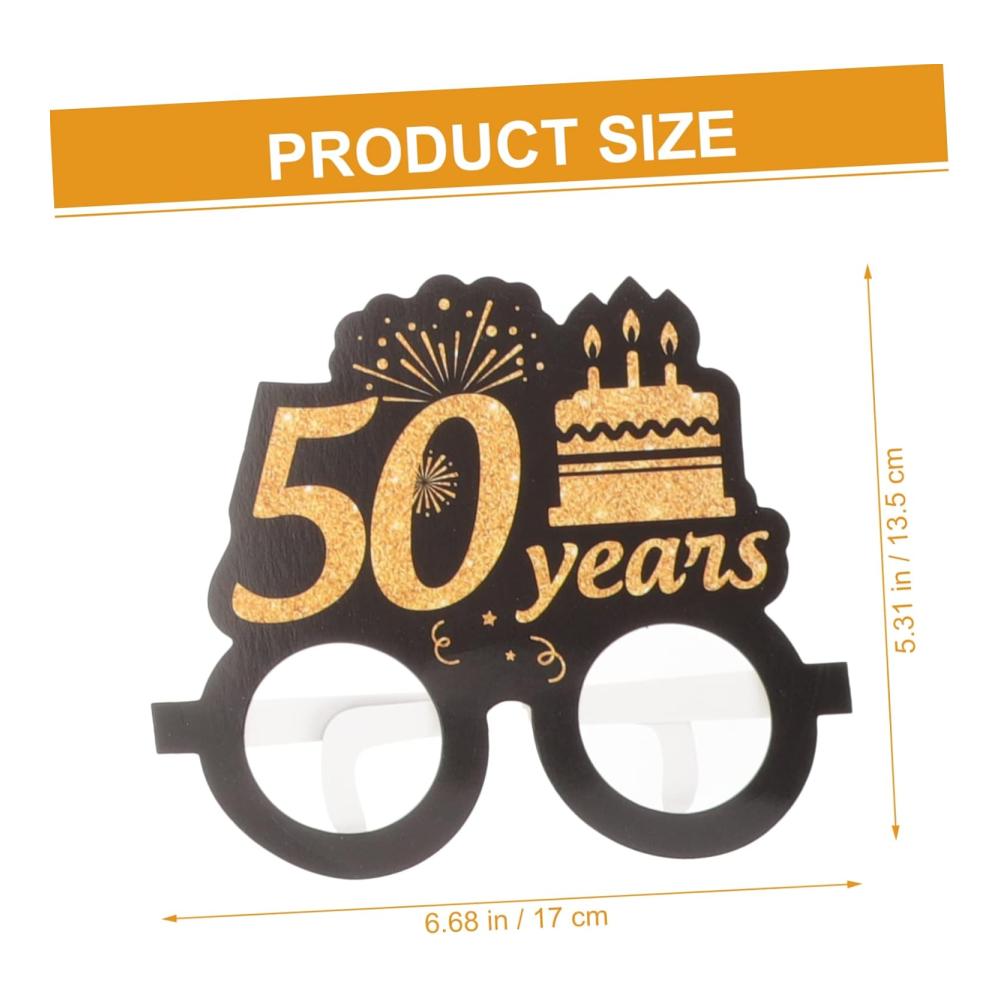 18 Paar Geburtstagsparty-Brillen aus Papier Mann Kleidung Foto-Accessoires Dekoration Partyzubehör – Bild 4