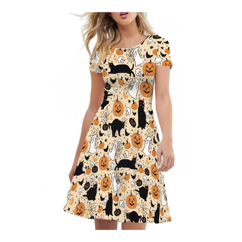 Halloween Katze Kürbis