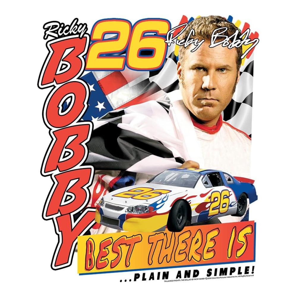 Talladega Nights Ricky Bobby Best There is Plain and Simple Lustiger Erwachsenen Kurzarm T Shirt Comedy Graphic Tee Film Fan Artikel – Bild 2