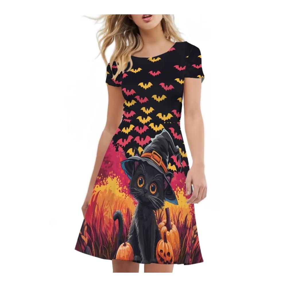 Gothic Fledermaus mit Katze