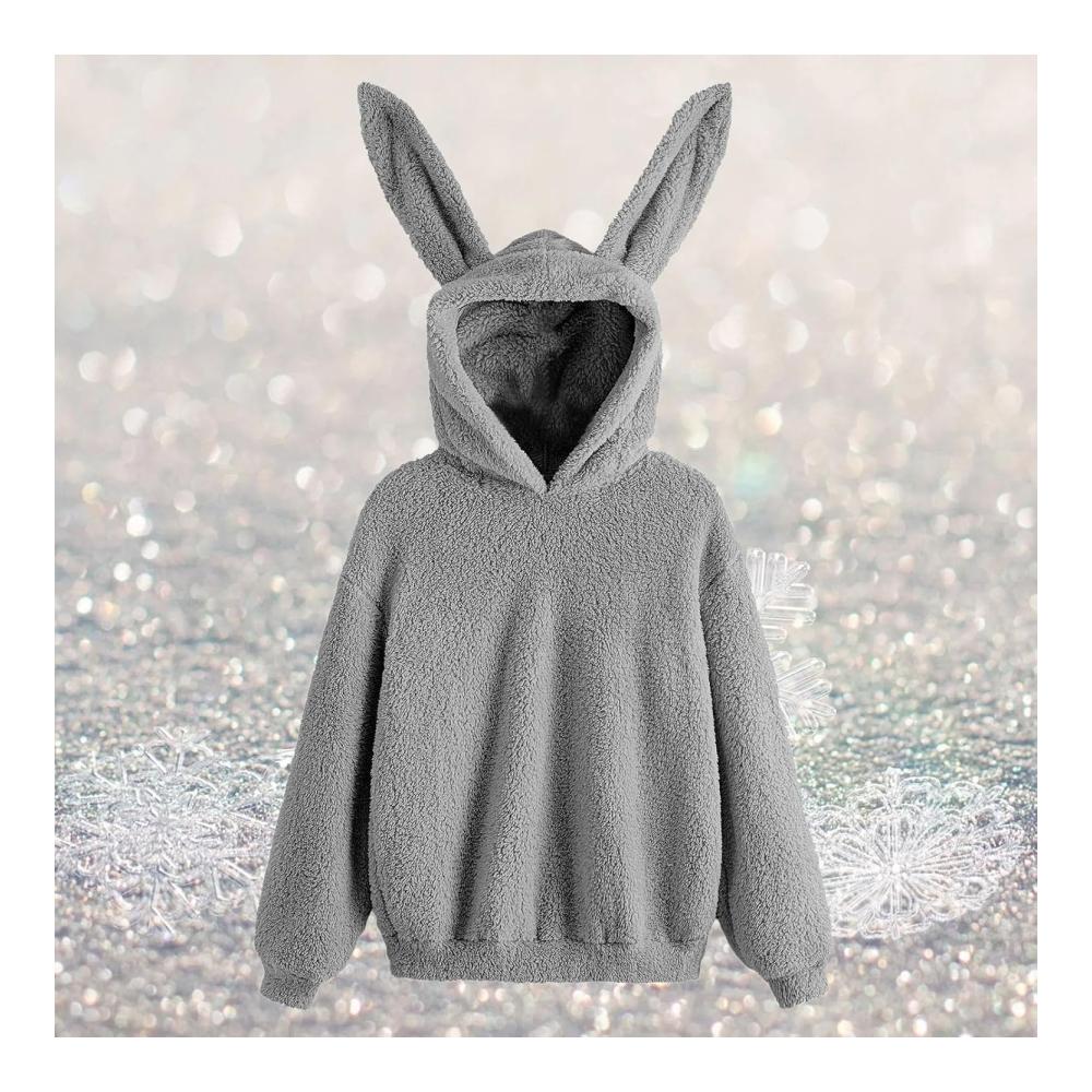 Süße Kawaii Hoodie mit Hasenohren Langarm-Animal-Hoodie für Teenager-Mädchen Weiche und Bequeme Bunny Ear Hoodie Kawaii-Mode für Mädchen Langarm-Hoodie mit Ohren – Bild 2