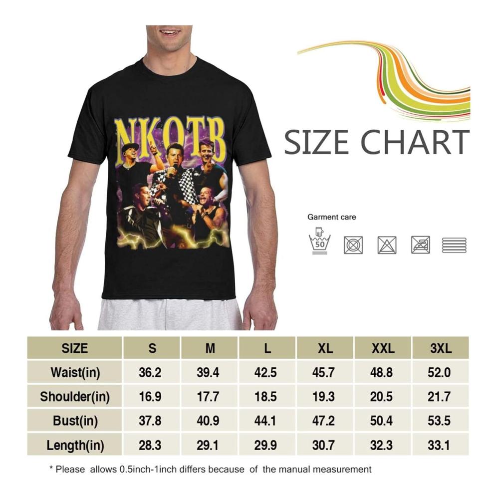 Sommer-T-Shirt für Männer New Music Kids On The Band Block Rundhals-Auschnitt Kurzarm-Oberteile Mode-Tops für Herren Sommer-Shortsleeves-T-Shirt – Bild 4