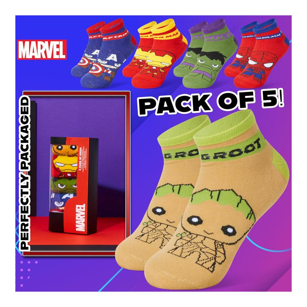 Jungen Knöchelsocken Weiche und Atmungsaktive Socken 5er-Pack Geschenke für Jungen Schuhe für Kinder Bequeme Socken für Jungen Sportsocken für Kinder – Bild 6