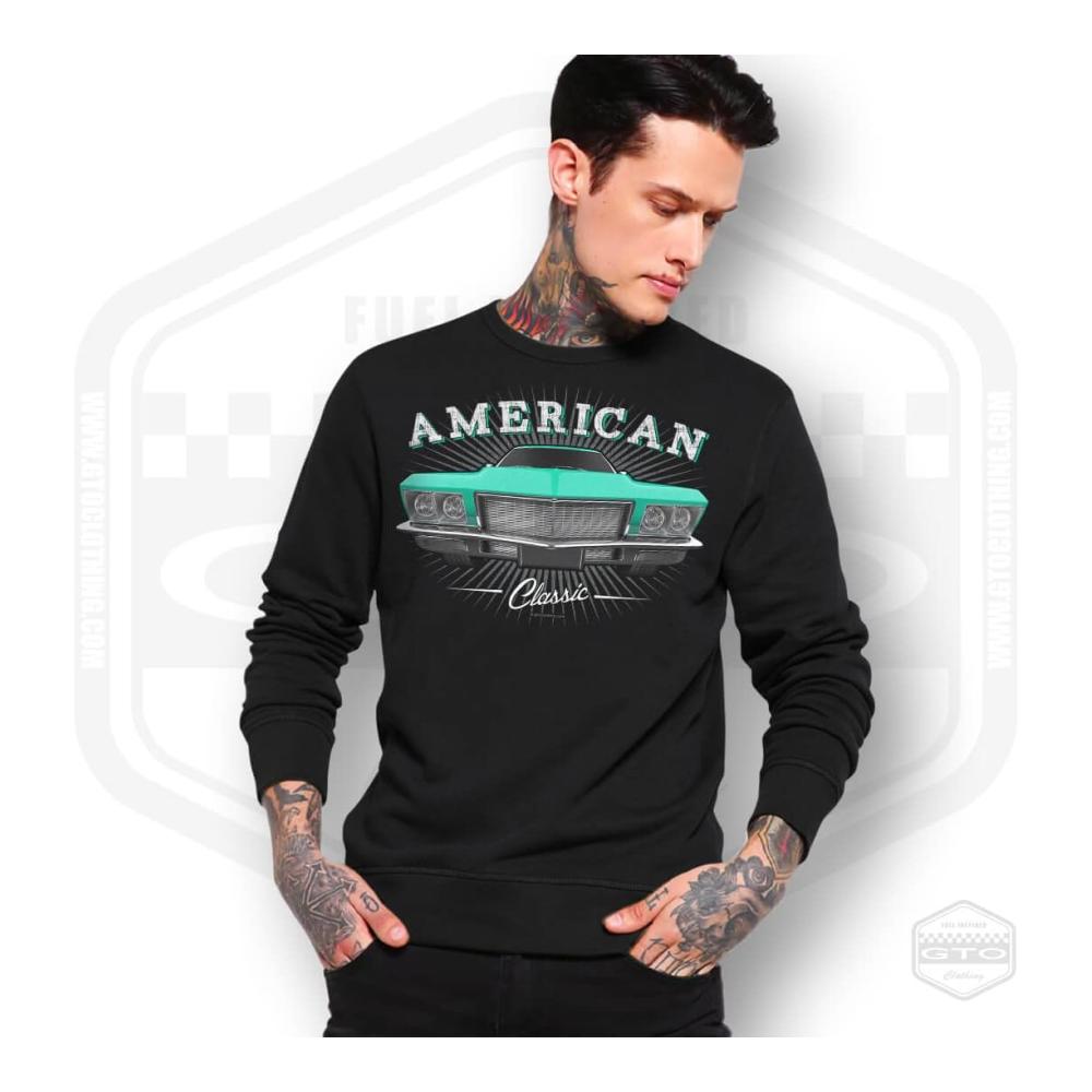 Herren 1971 Riviera Amerikanischer Luxuswagen Pullover Sweatshirt für Männer Oldtimer Auto Fan Geschenk – Bild 2