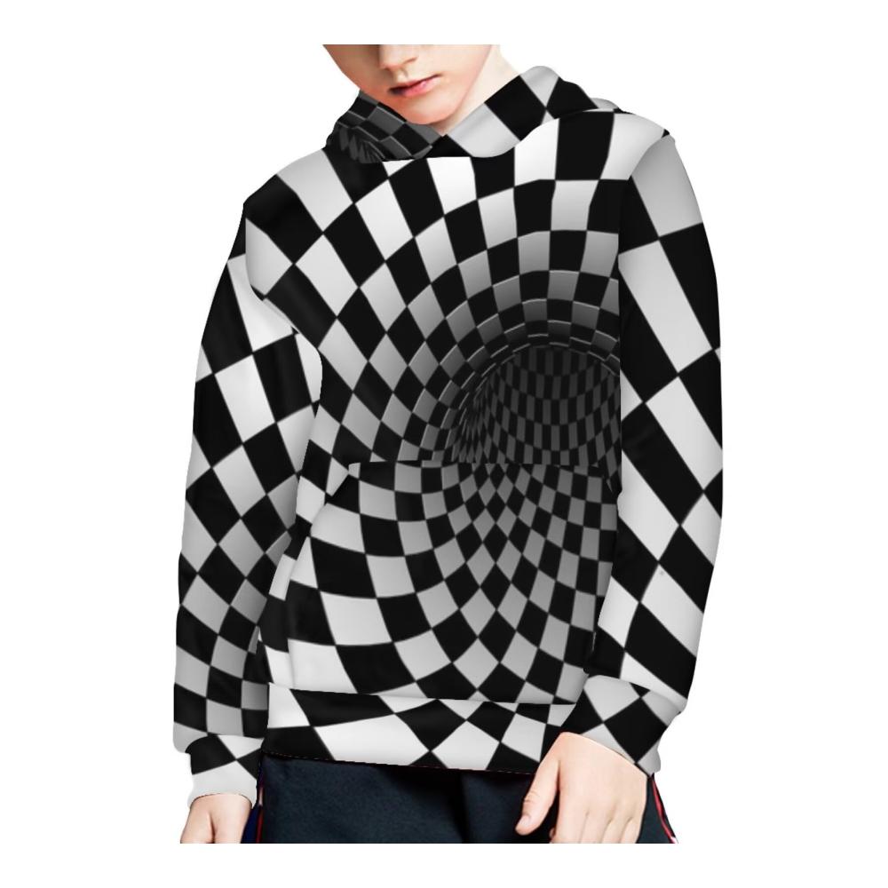 Schwarz Weiß Kariert Wirbel