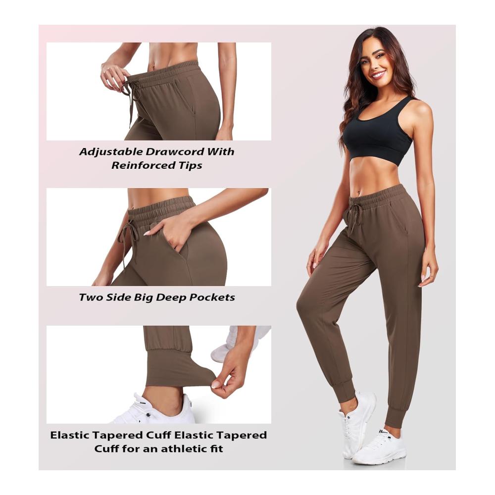 3er-Pack Damen-Sweatpants mit Taschen - Damen-Jogger für Yoga Lauftraining und Fitness - elastische Sport-Hose für Frauen – Bild 3