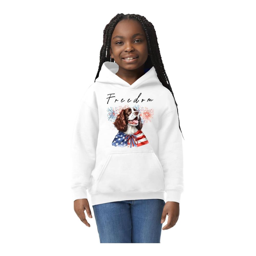 Unabhängigkeitstag 4. Juli Freiheits-Hund T-Shirt Hoodie Sweatshirt für Erwachsene und Jugendliche – Bild 2