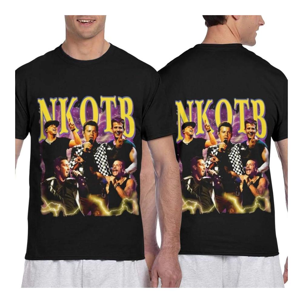 Sommer-T-Shirt für Männer New Music Kids On The Band Block Rundhals-Auschnitt Kurzarm-Oberteile Mode-Tops für Herren Sommer-Shortsleeves-T-Shirt – Bild 3