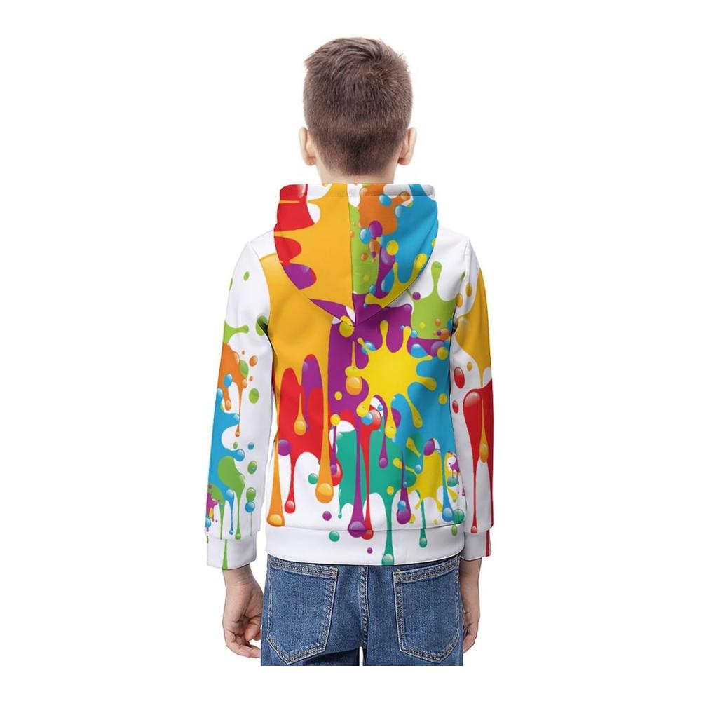 Langarm-Sweatshirt für Kinder und Teenager Sonnenblumen-Design Unisex Thin Hoodie lange Ärmel Pullover für Jungen und Mädchen – Bild 3