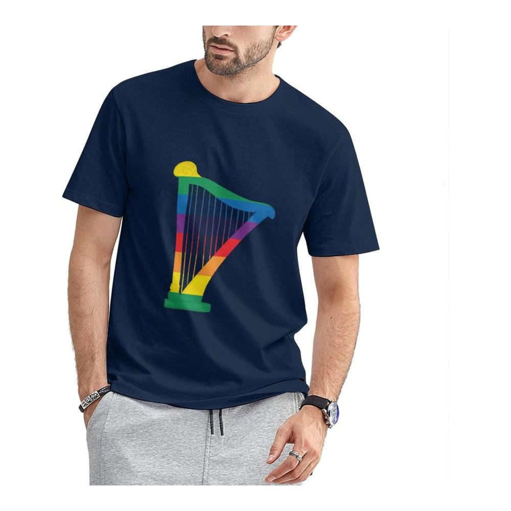 Regenbogen-Gitarre Gay Pride Shirt Schwulenstolz Monat LGBTQ+ Pride Merch Retro T-Shirt Süßes Muster Buchstaben-Print-Shirt aus Baumwolle – Bild 3