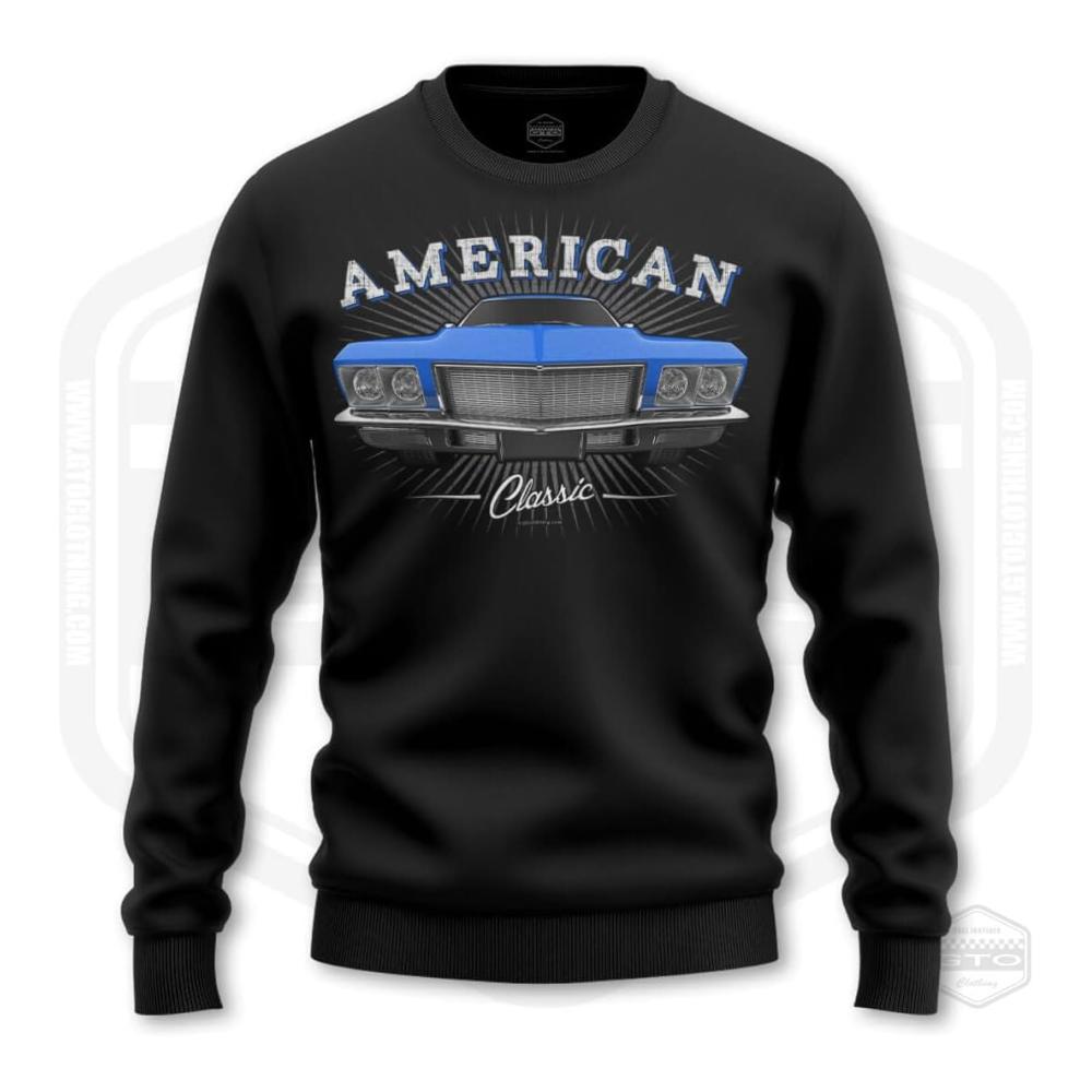 Herren 1971 Riviera Amerikanischer Luxuswagen Pullover Sweatshirt für Männer Oldtimer Auto Fan Geschenk – Bild 6