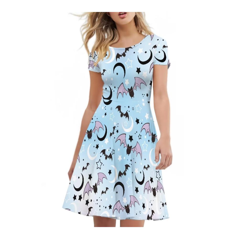 Blaue Fledermaus für Halloween