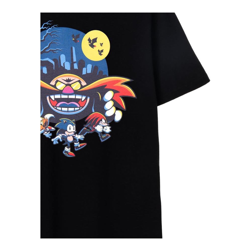 Sonic The Hedgehog Herren T-Shirt | Dr. Eggman Halloween Schwarz Kurzarm Grafik T-Shirt | Robotnik 90er Retro Spiel Merchandise | Gaming Klassiker Fanartikel – Bild 7