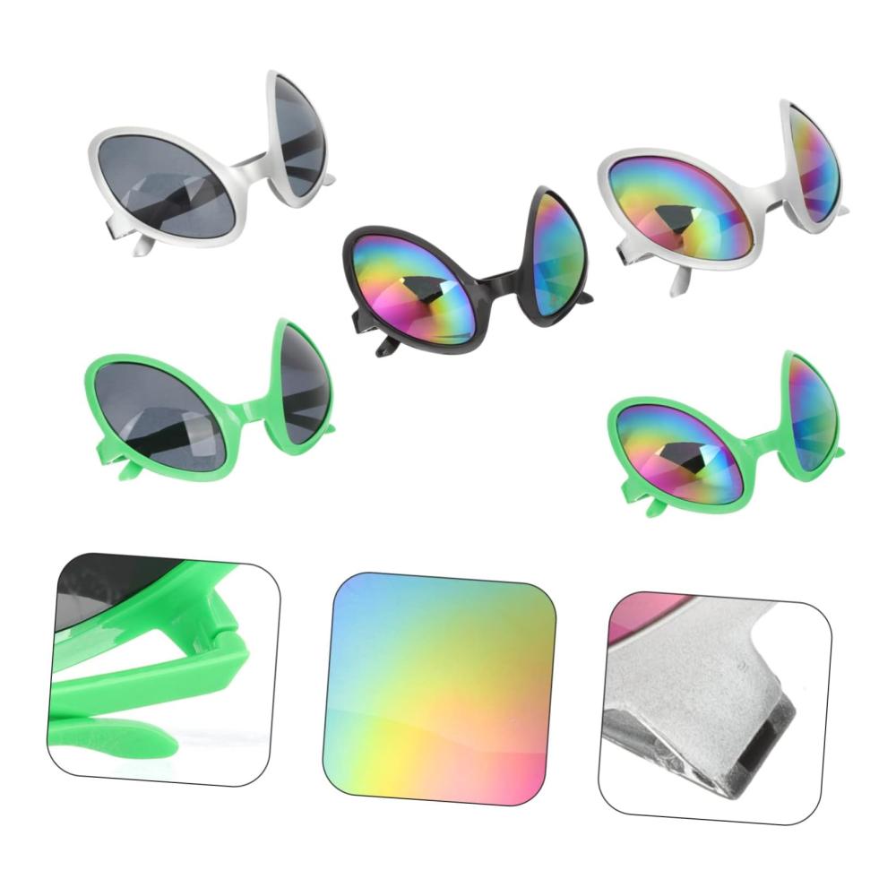 10 Stück Alien Sonnenbrille Halloween Kostüm Accessoires lustige Sonnenbrille Festival Party Brille Sonnenschutz für Erwachsene und Kinder – Bild 9