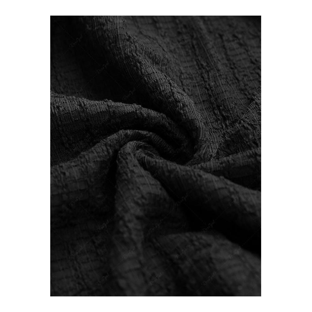 Damen Oberteil Plus Size ROSA GAL Frauen Crinkle Spitze Lace-up Riemen Buckle Handkerchief Saum Tank Top – Bild 3