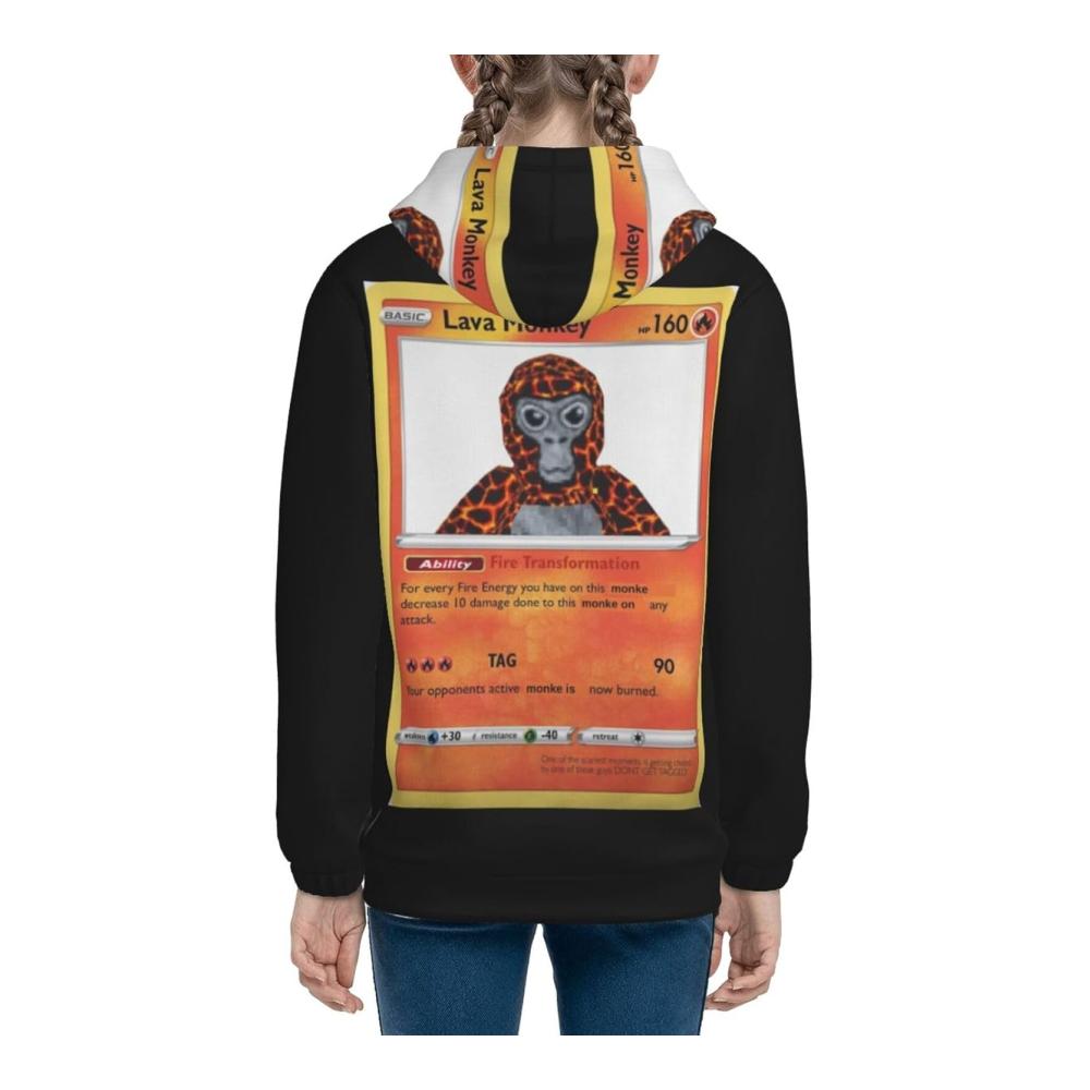 Lustige 3D-Druck-Hoodies für Mädchen und Jungen Gorilla Games Tag Unisex Funny Graphic Pullover Hooded Sweatshirt coole Geschenkidee für Kinder und Jugendliche – Bild 3