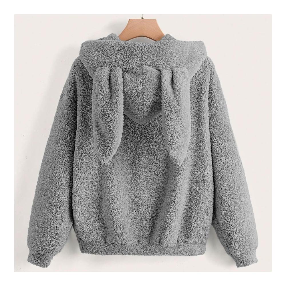 Süße Kawaii Hoodie mit Hasenohren Langarm-Animal-Hoodie für Teenager-Mädchen Weiche und Bequeme Bunny Ear Hoodie Kawaii-Mode für Mädchen Langarm-Hoodie mit Ohren – Bild 5