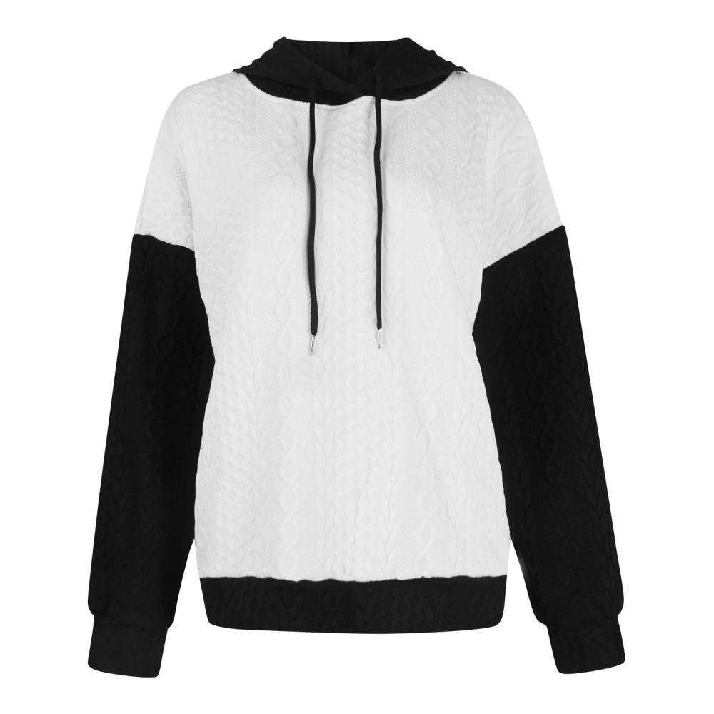 Lange Kapuzenkleider für Frauen Damen Casual Farbe Pullover Kapuzenkleid Langarm Textur Ziehverschluss Frauen Hoodie Kleidung – Bild 3