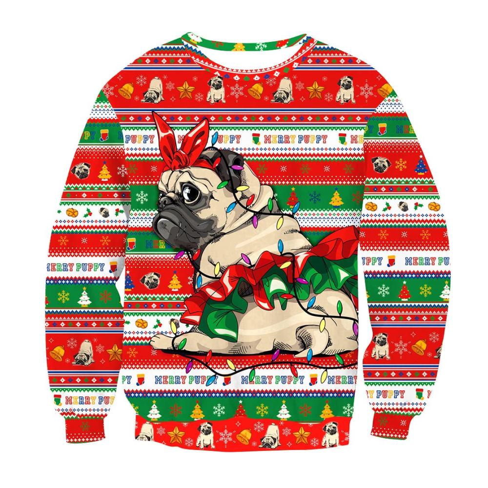 Weihnachtsbeleuchtung Bulldogge